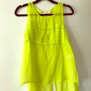 ❌SOLD❌UO LUSH Fluorescent Yellow Tank